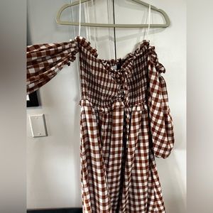 Mable brand off the shoulder prairie dress